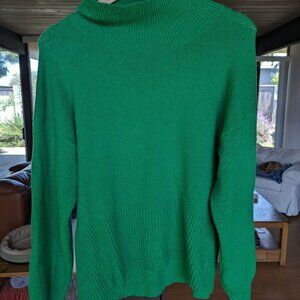 Green Turtle Neck Sweater